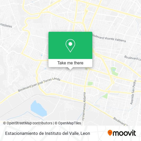 Mapa de Estacionamiento de Instituto del Valle