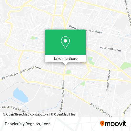 Mapa de Papelería y Regalos