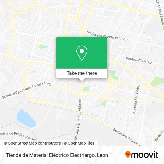 Mapa de Tienda de Material Eléctrico Electriargo