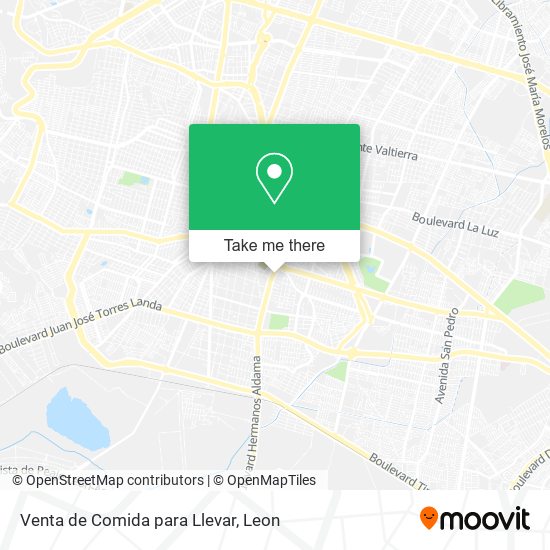 Venta de Comida para Llevar map