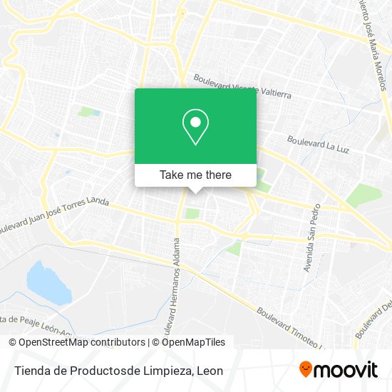 Mapa de Tienda de Productosde Limpieza