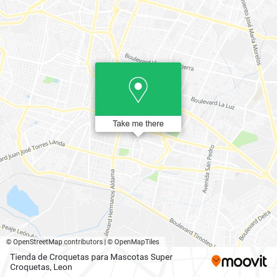 Mapa de Tienda de Croquetas para Mascotas Super Croquetas