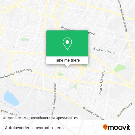 Mapa de Autolavandería Lavamatic