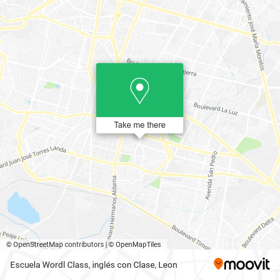 Escuela Wordl Class, inglés con Clase map