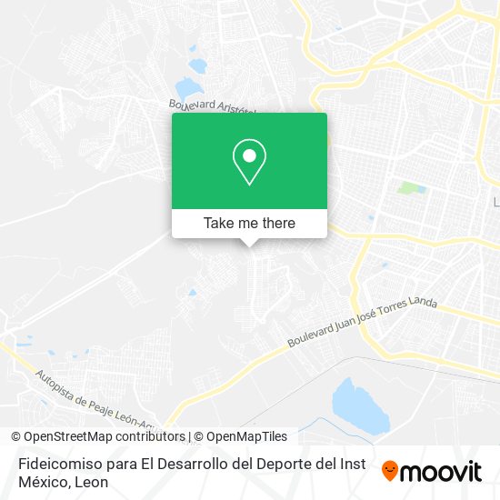 Fideicomiso para El Desarrollo del Deporte del Inst México map