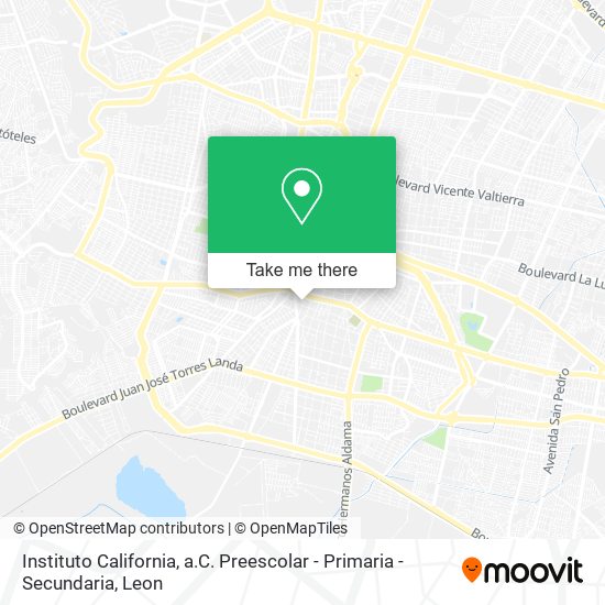 Instituto California, a.C. Preescolar - Primaria - Secundaria map