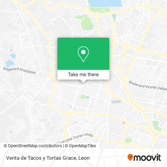 Mapa de Venta de Tacos y Tortas Grace