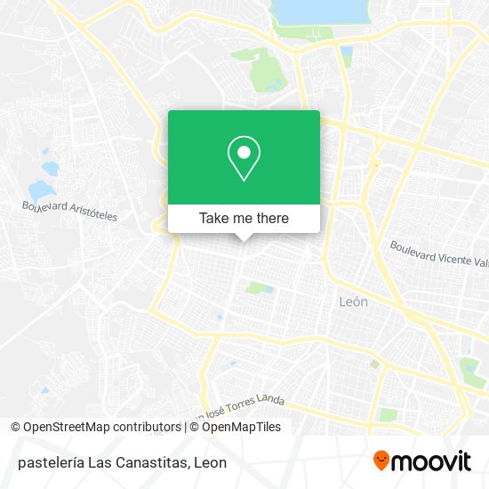 pastelería Las Canastitas map