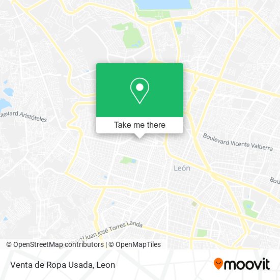 Venta de Ropa Usada map