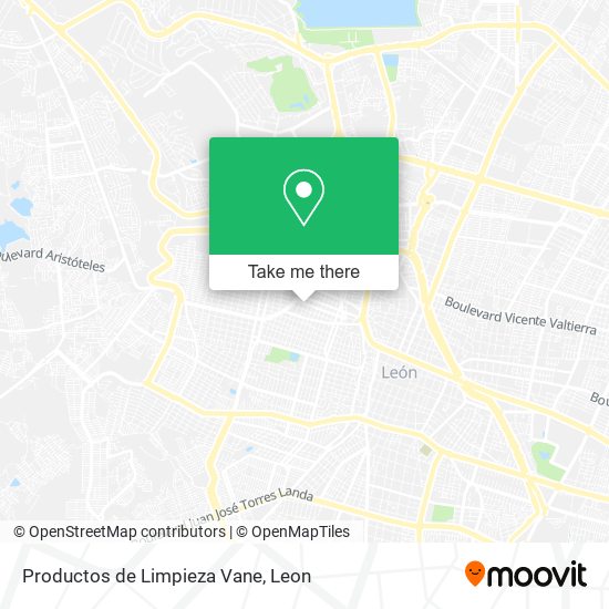 Productos de Limpieza Vane map