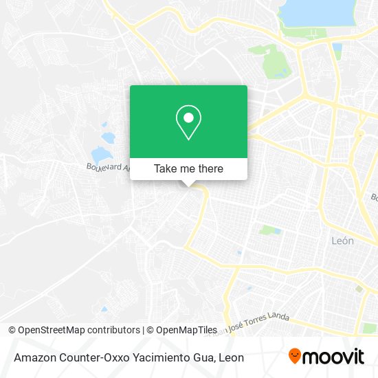 Amazon Counter-Oxxo Yacimiento Gua map