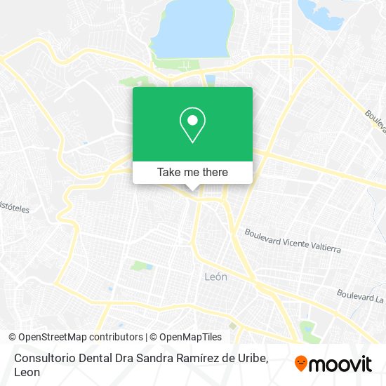 Mapa de Consultorio Dental Dra Sandra Ramírez de Uribe