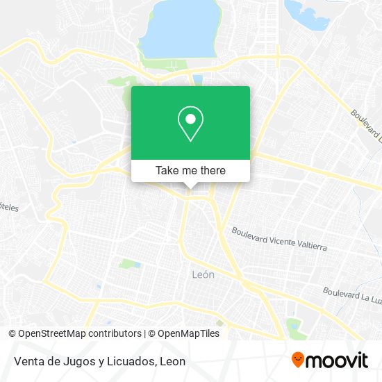 Venta de Jugos y Licuados map