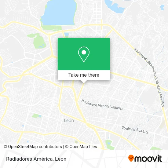 Radiadores América map
