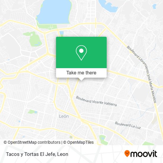 Tacos y Tortas El Jefe map