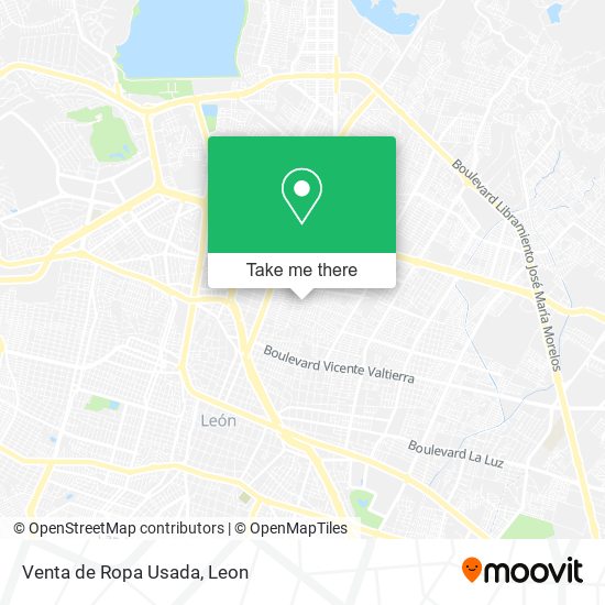 Venta de Ropa Usada map