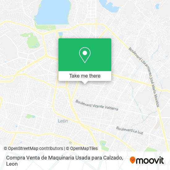 Mapa de Compra Venta de Maquinaria Usada para Calzado