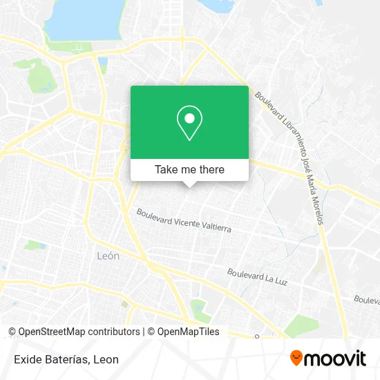 Exide Baterías map