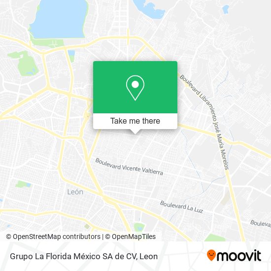 Grupo La Florida México SA de CV map