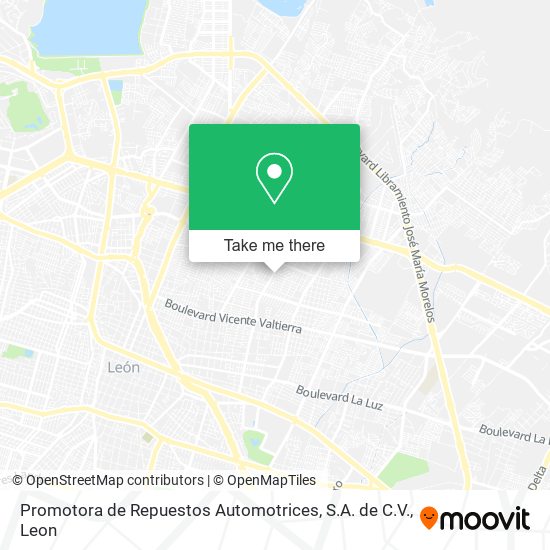 Promotora de Repuestos Automotrices, S.A. de C.V. map