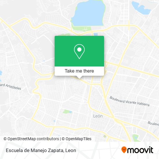 Mapa de Escuela de Manejo Zapata