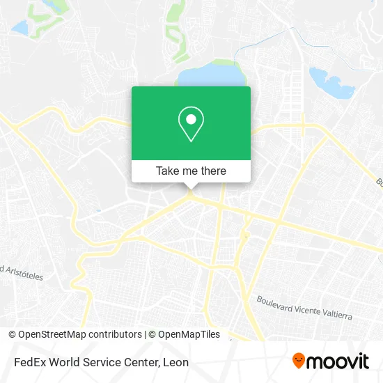 FedEx World Service Center map