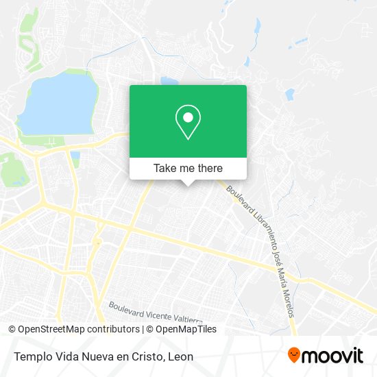 Templo Vida Nueva en Cristo map