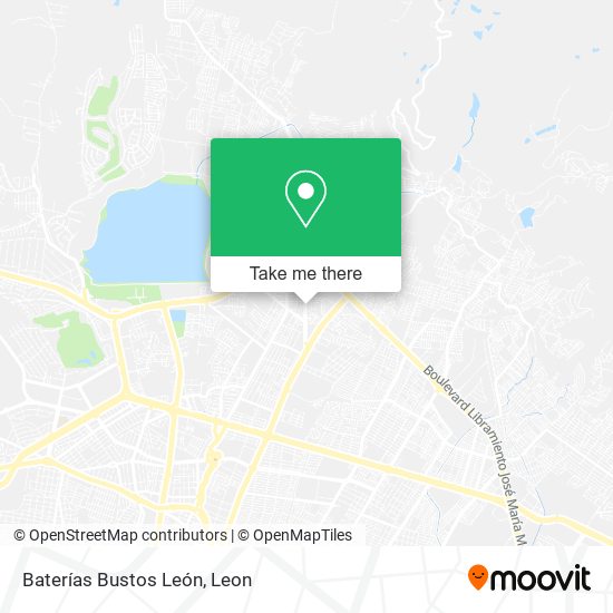 Baterías Bustos León map