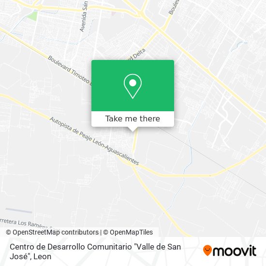 Mapa de Centro de Desarrollo Comunitario "Valle de San José"