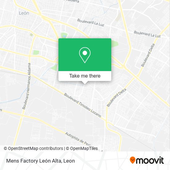 Mens Factory León Alta map