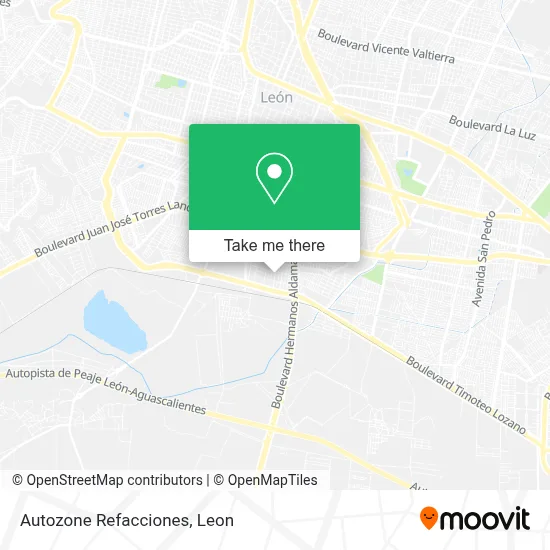 Autozone Refacciones map