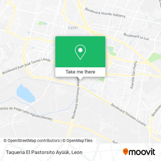 Taqueria El Pastorsito Ayüük map