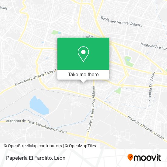 Mapa de Papelería El Farolito