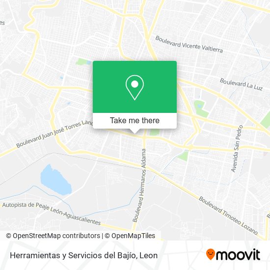 Herramientas y Servicios del Bajío map