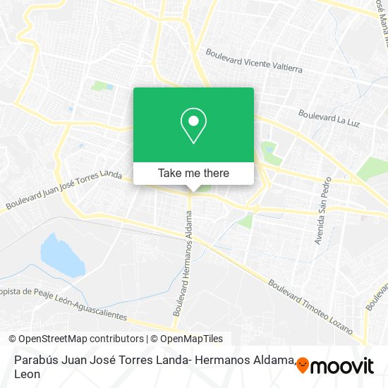 Parabús Juan José Torres Landa- Hermanos Aldama map