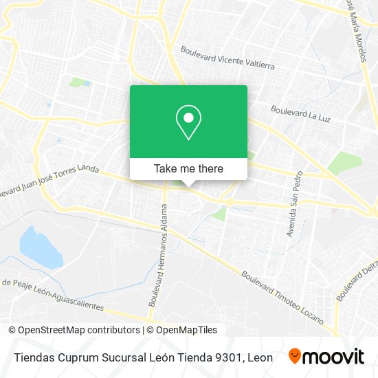 Tiendas Cuprum Sucursal León Tienda 9301 map