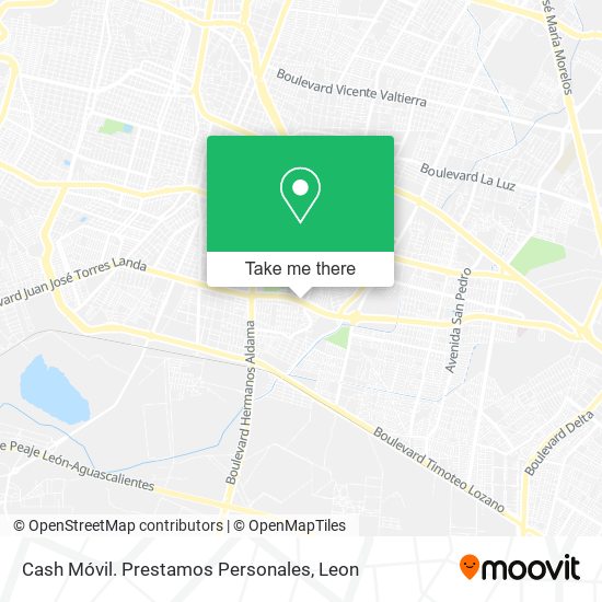 Mapa de Cash Móvil. Prestamos Personales