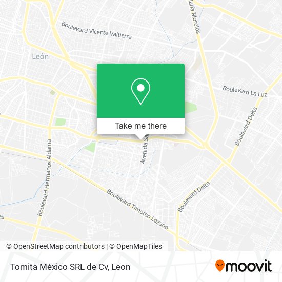 Tomita México SRL de Cv map