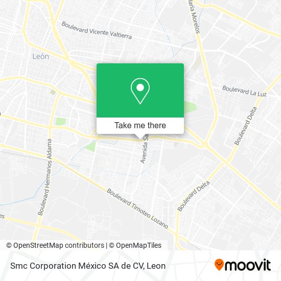 Smc Corporation México SA de CV map