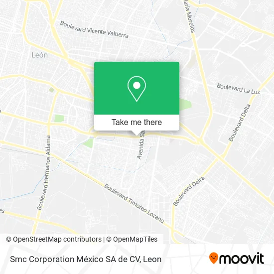 Smc Corporation México SA de CV map