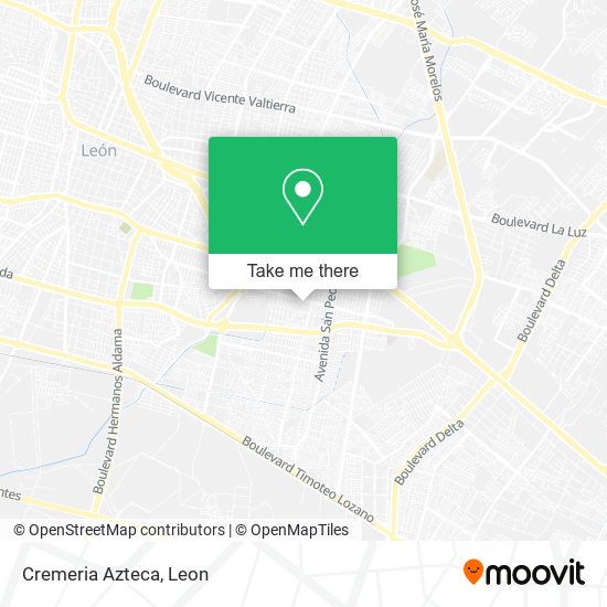 Mapa de Cremeria Azteca