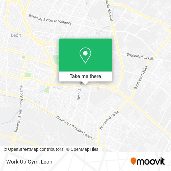 Work Up Gym map