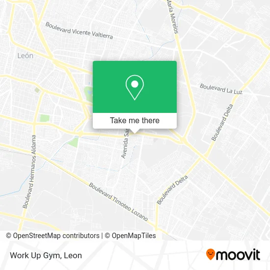 Work Up Gym map