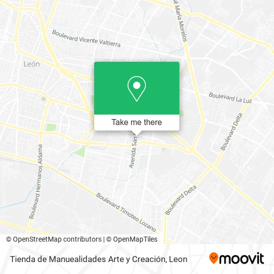 Mapa de Tienda de Manuealidades Arte y Creación