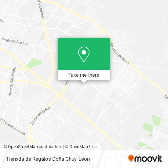 Mapa de Tienxda de Regalos Doña Chuy