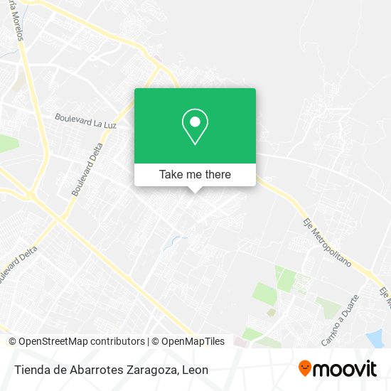 Mapa de Tienda de Abarrotes Zaragoza