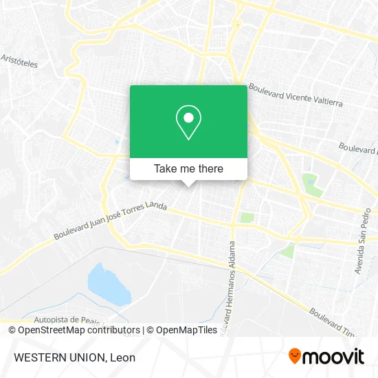 WESTERN UNION map