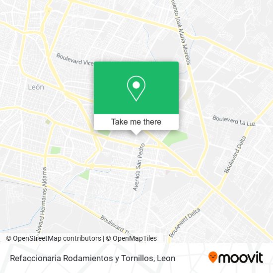 Mapa de Refaccionaria Rodamientos y Tornillos