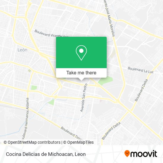 Cocina Delicias de Michoacan map