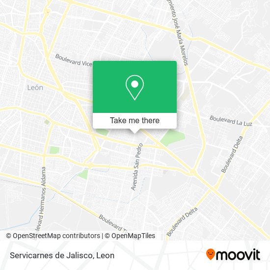 Mapa de Servicarnes de Jalisco